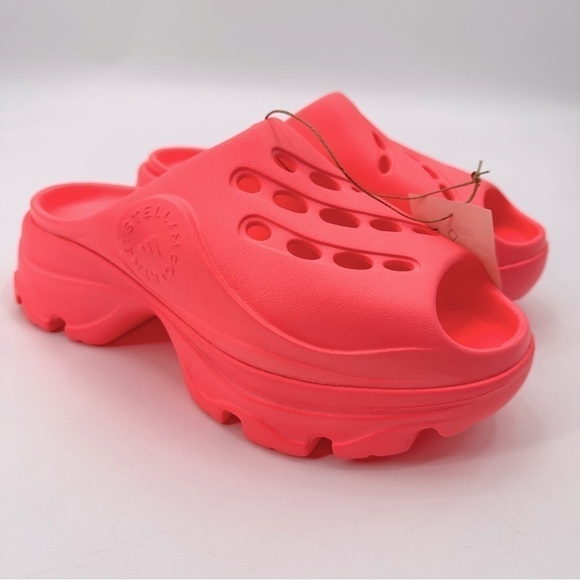 Stella McCartney X Adidas Clogs Slide Platform Sandals Size 10 NEW - Picture 1 of 7